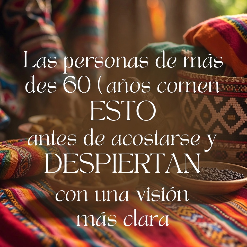 Las personas mayores de 60 años comen ESTO antes de acostarse y DESPIERTAN con una visión más nítida