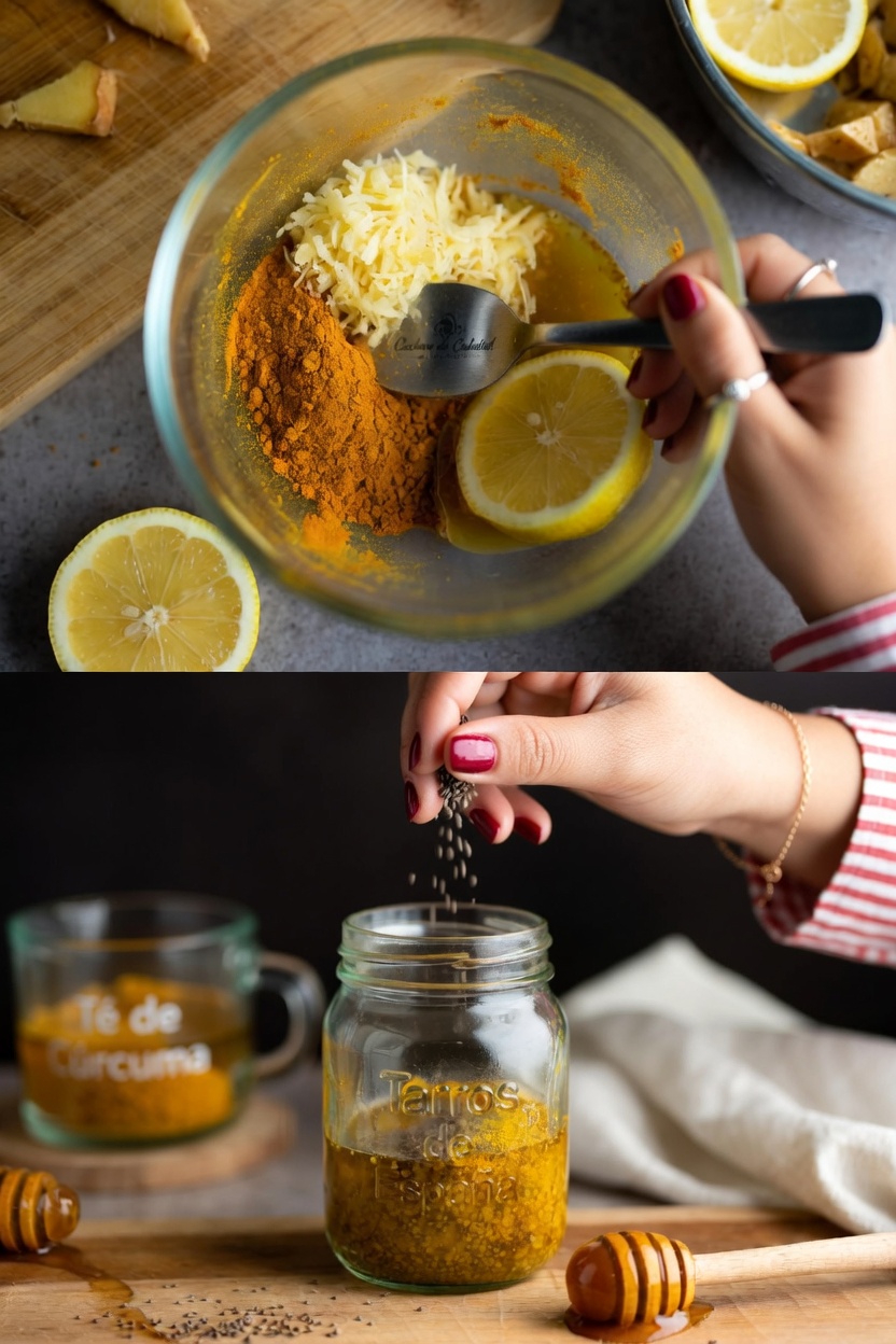 Descubre esta popular mezcla matutina con dos cucharadas de cúrcuma, jengibre, limón, miel y semillas de chía