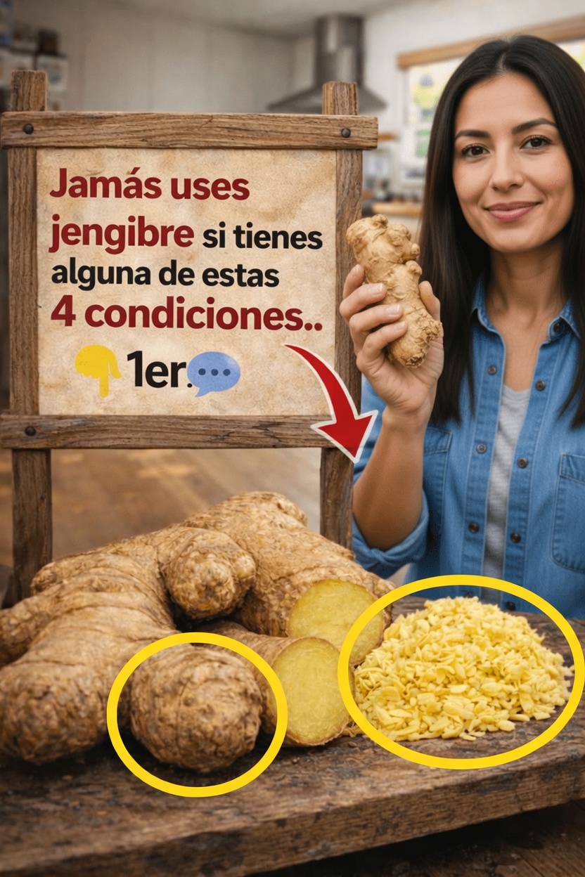 Descubre cuándo el jengibre podría no ser adecuado para ti: 4 afecciones de salud a tener en cuenta