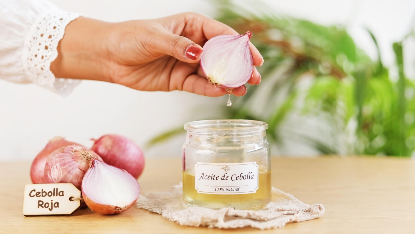 Por qué una rutina de aceite de cebolla de 1 semana está ganando atención en el cuidado natural del cabello