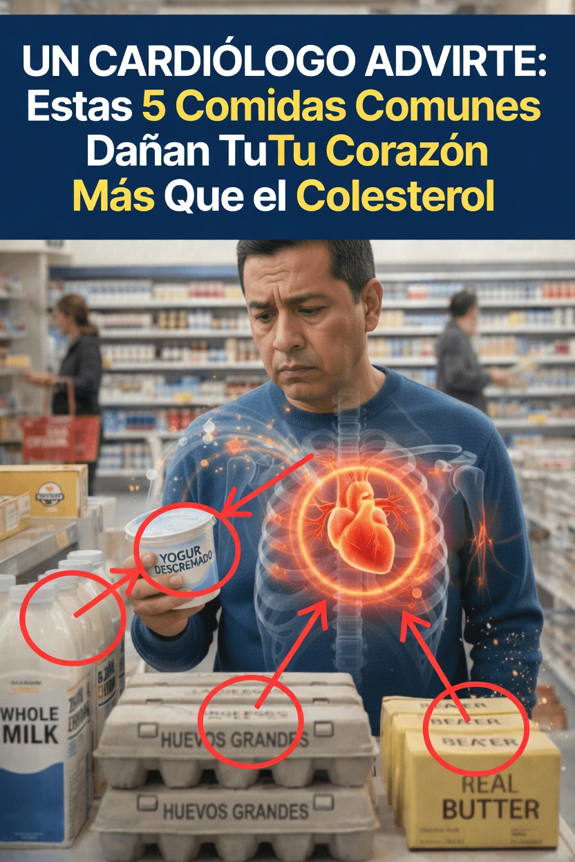 ¿Estos 5 alimentos cotidianos están dañando en secreto tu corazón más que el colesterol?