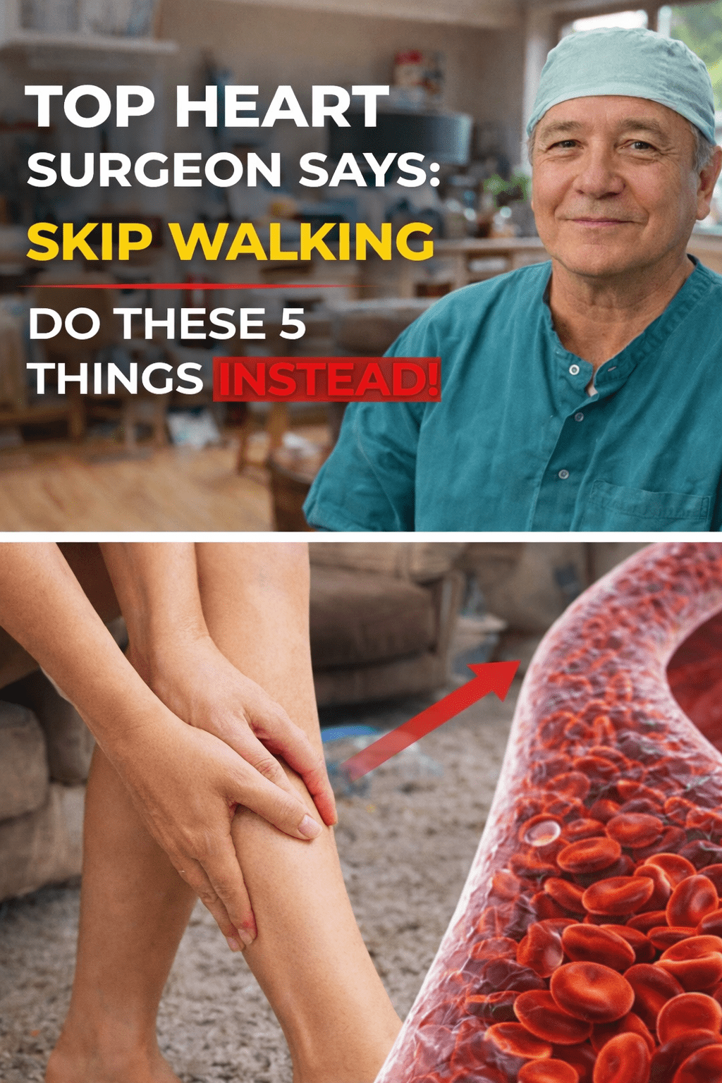 ¡Olvídate de caminar! Haz estos 5 ejercicios en su lugar después de los 60 — aprobados por un cirujano