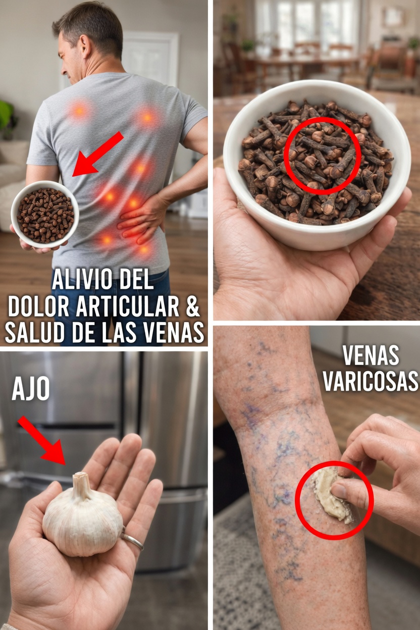Descubre formas fáciles de usar clavo y ajo para apoyar la comodidad de las piernas y la salud de las venas en casa