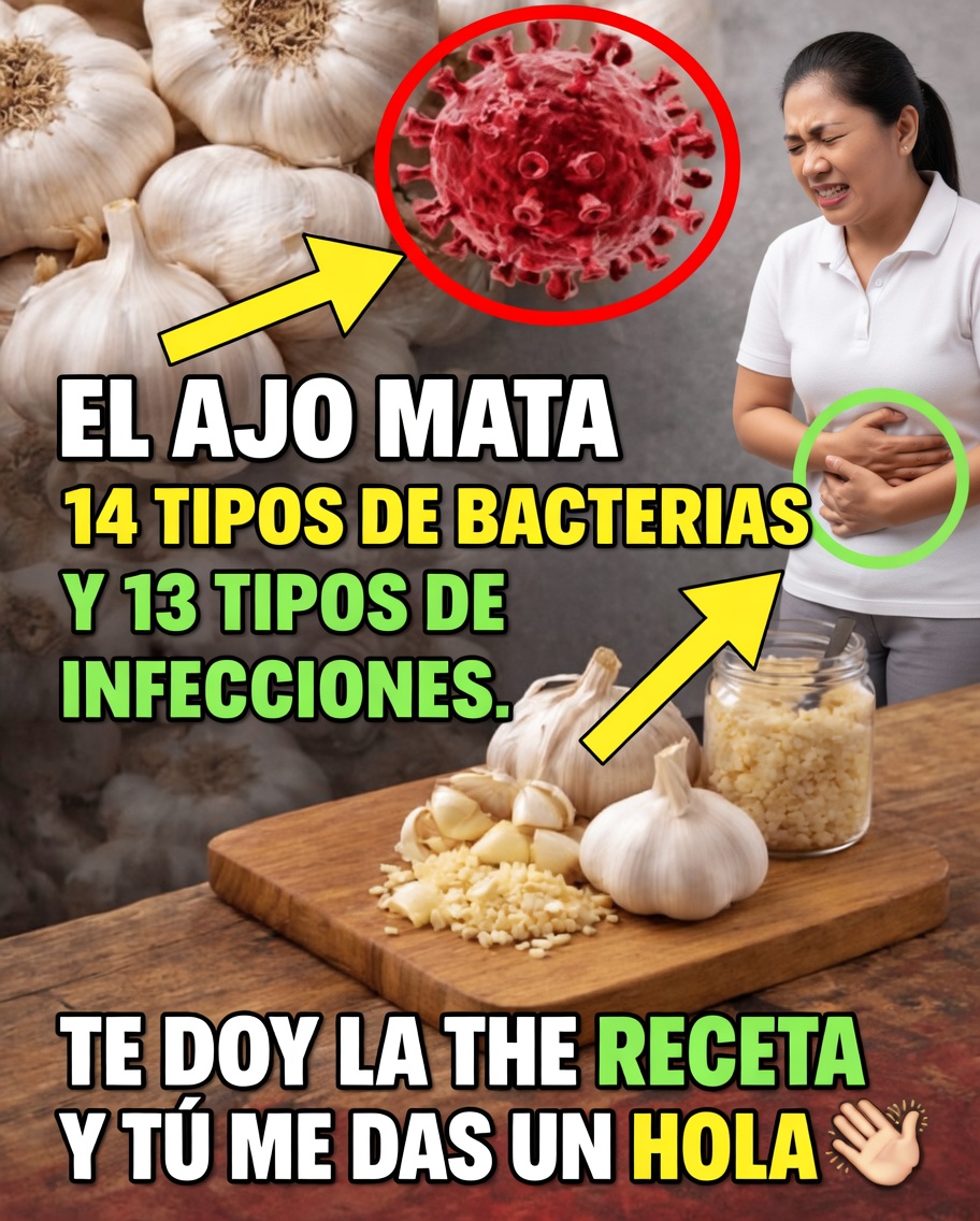 ¿Es cierto que el ajo mata 14 tipos de bacterias y 13 tipos de infecciones?