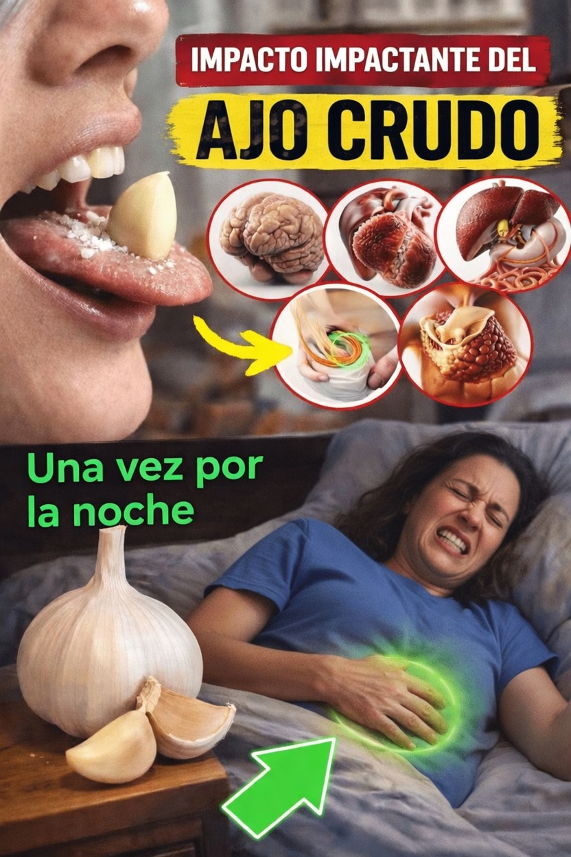 Qué le sucede a tu cuerpo cuando comes 2 dientes de ajo crudos y frescos todos los días