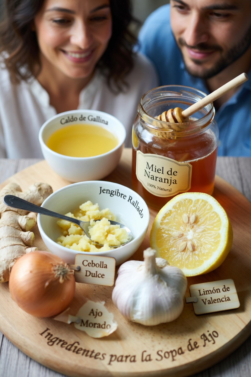 Guía sencilla para preparar en casa una mezcla de jengibre rallado, cebolla, ajo, jugo de limón y miel