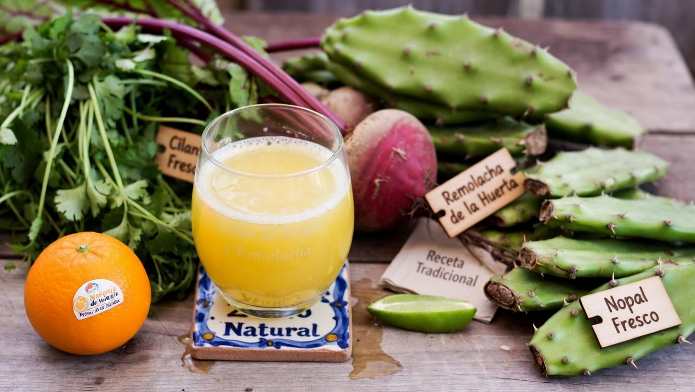 Descubre el refrescante jugo de betabel y nopal: una forma sencilla de añadir nutrientes vibrantes a tu rutina diaria