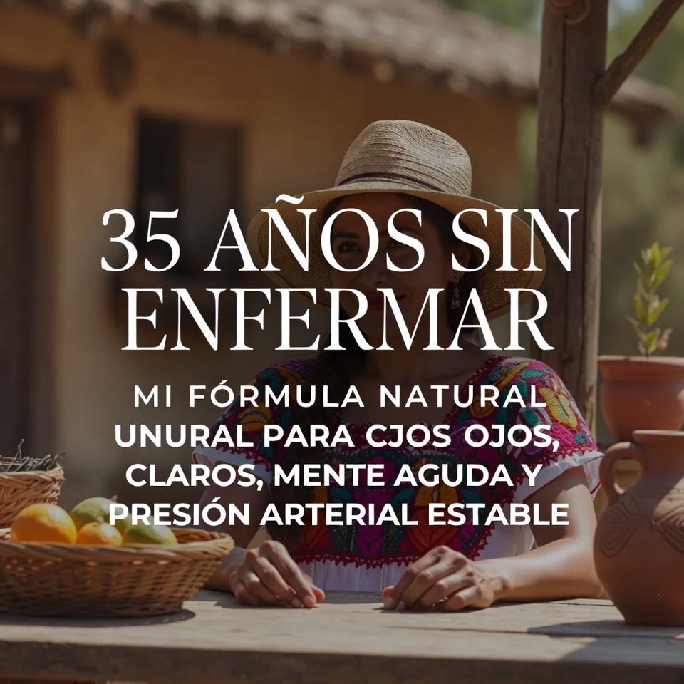 35 años sin enfermedades: mi fórmula natural para ojos claros, mente aguda y presión arterial estable