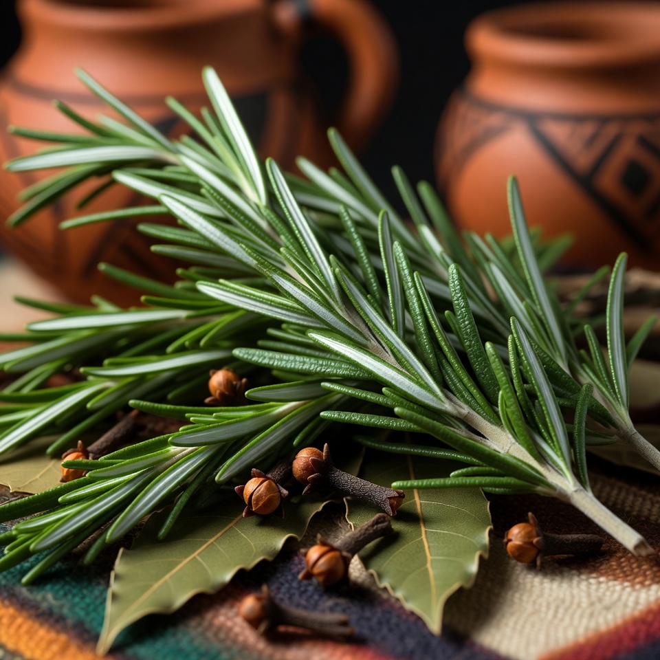 Una mezcla natural de romero, clavos de olor y hojas de laurel