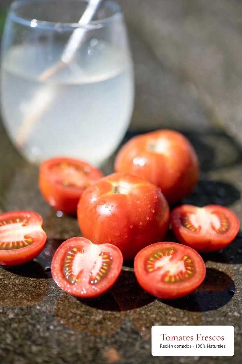 Una sencilla bebida hidratante para favorecer la salud renal y el bienestar urinario: receta de tomate y agua de coco
