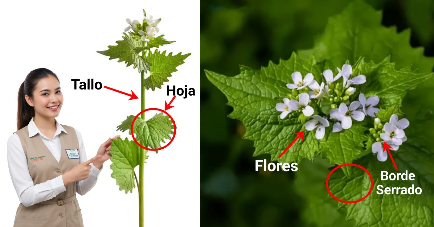 Mostaza de ajo (Alliaria petiolata): 20 beneficios sorprendentes y usos caseros