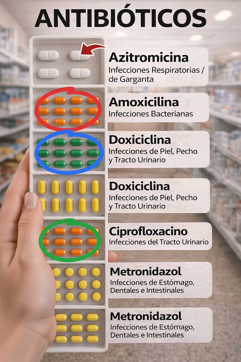 Los 5 antibióticos más comunes: para qué se usan y por qué son importantes en la salud cotidiana
