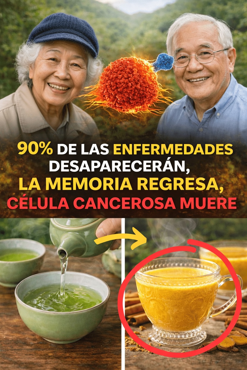 El sencillo hábito diario del té verde y la cúrcuma que favorece el bienestar general y la longevidad