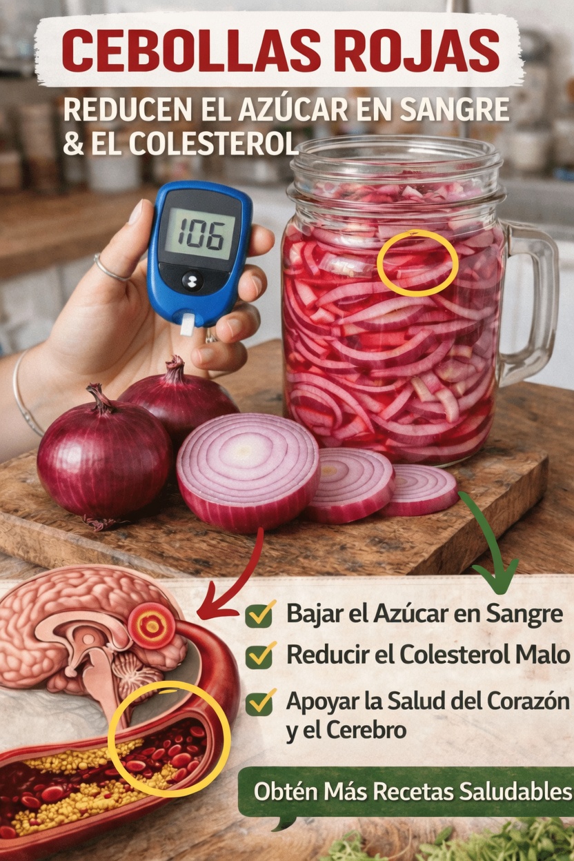 Cebollas rojas y control del azúcar en la sangre: explorando sus posibles beneficios y formas sencillas de incluirlas