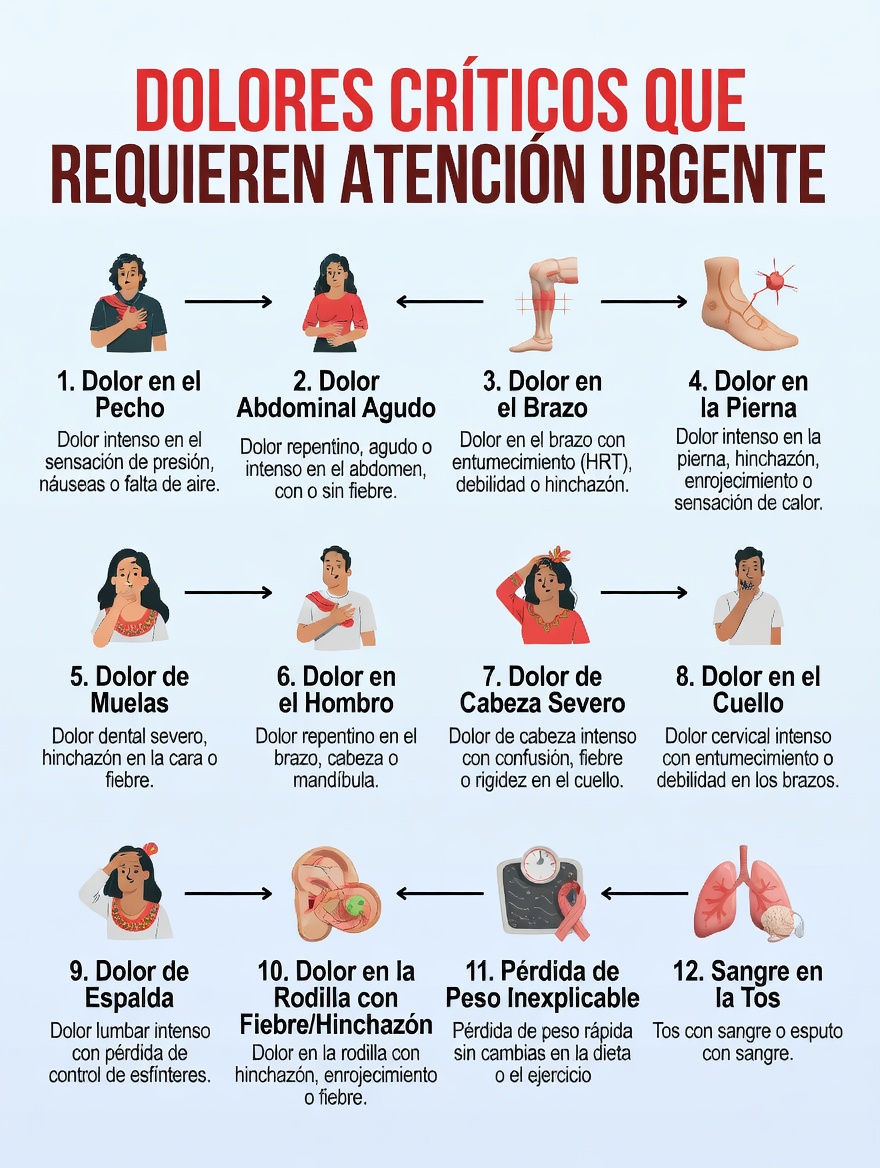 3 áreas de dolor persistente que nunca debes ignorar como posibles señales de alerta temprana