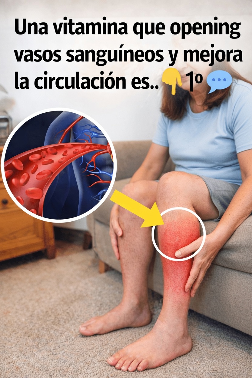 La única vitamina que favorece un flujo sanguíneo saludable y la función vascular después de los 50