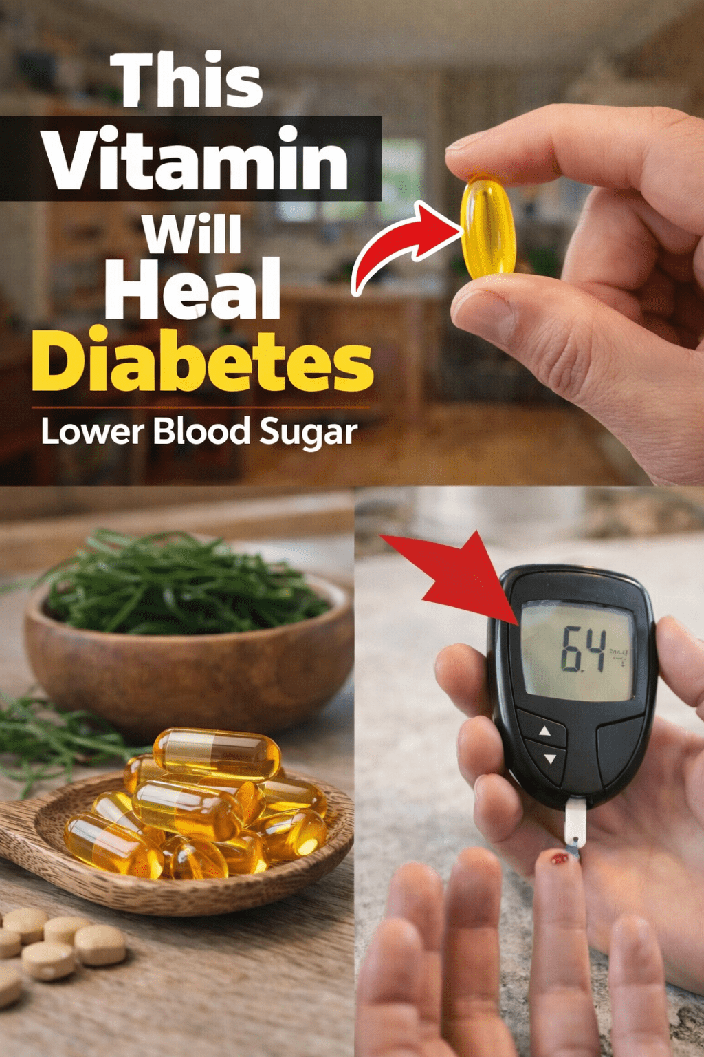 ¿Podrías tener niveles bajos de estas 3 vitaminas? Muchas personas con diabetes los tienen, y podría afectar el control del azúcar en sangre