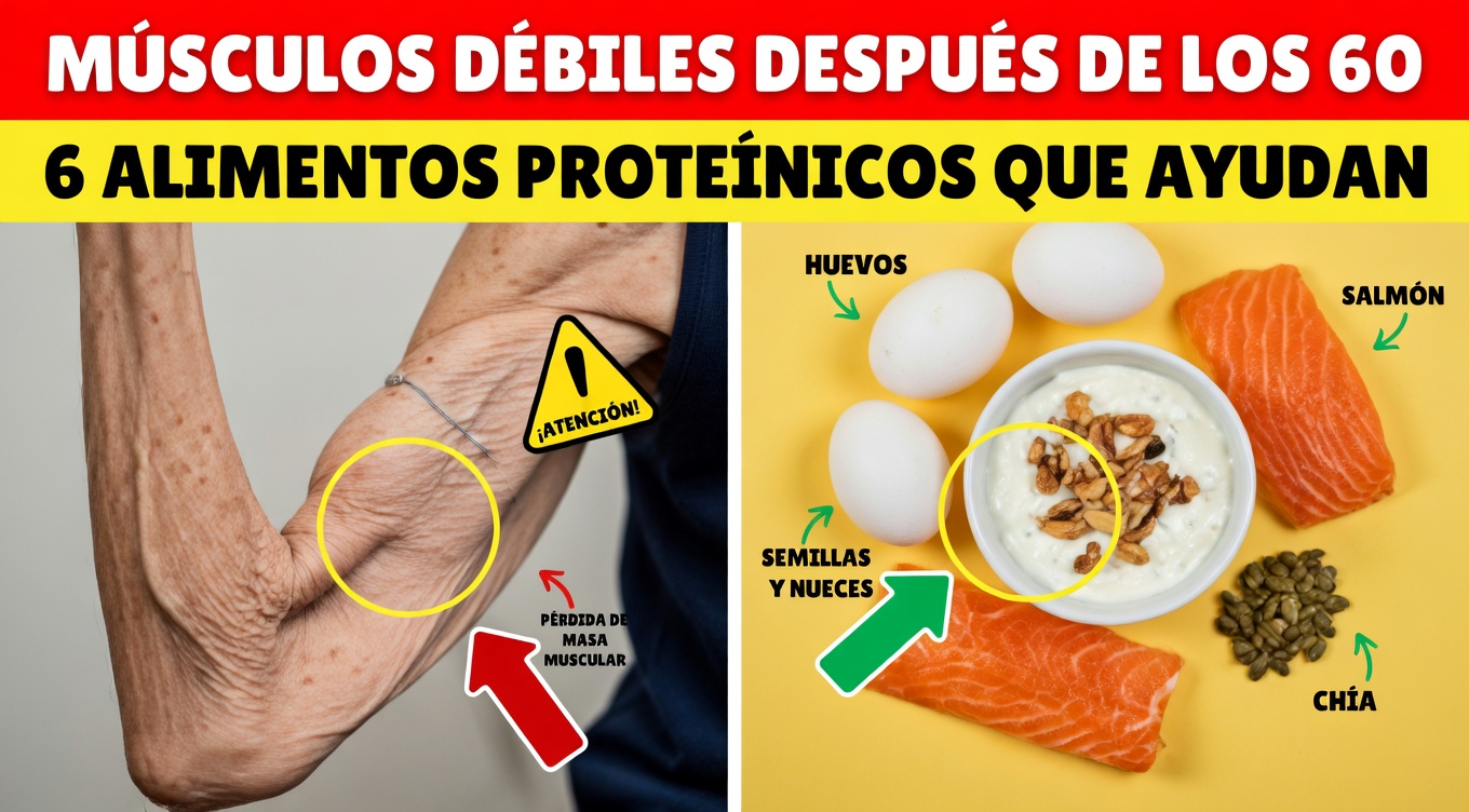 Los 3 mejores alimentos que pueden ayudar a mantener la salud muscular de las piernas en adultos mayores de 60 años