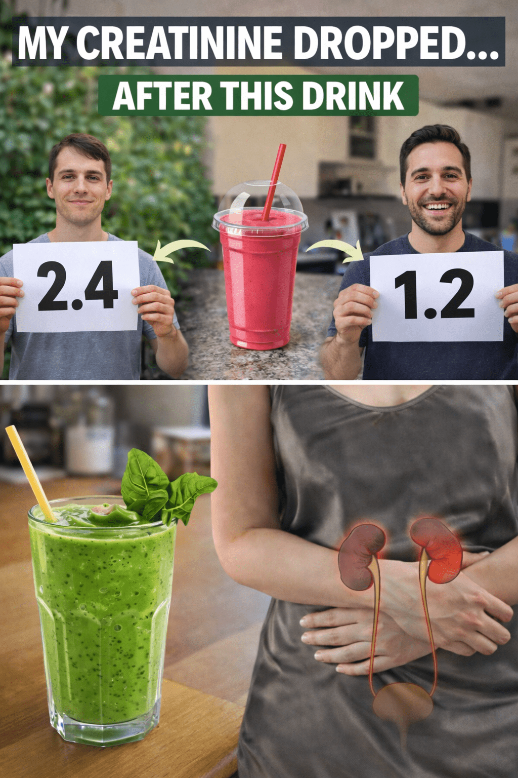Las 3 mejores bebidas matutinas refrescantes para apoyar de forma natural niveles saludables de creatinina y la función renal
