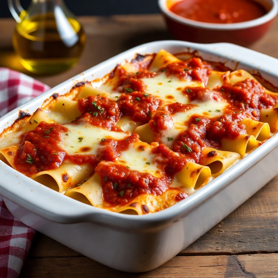 Receta de manicotti al horno