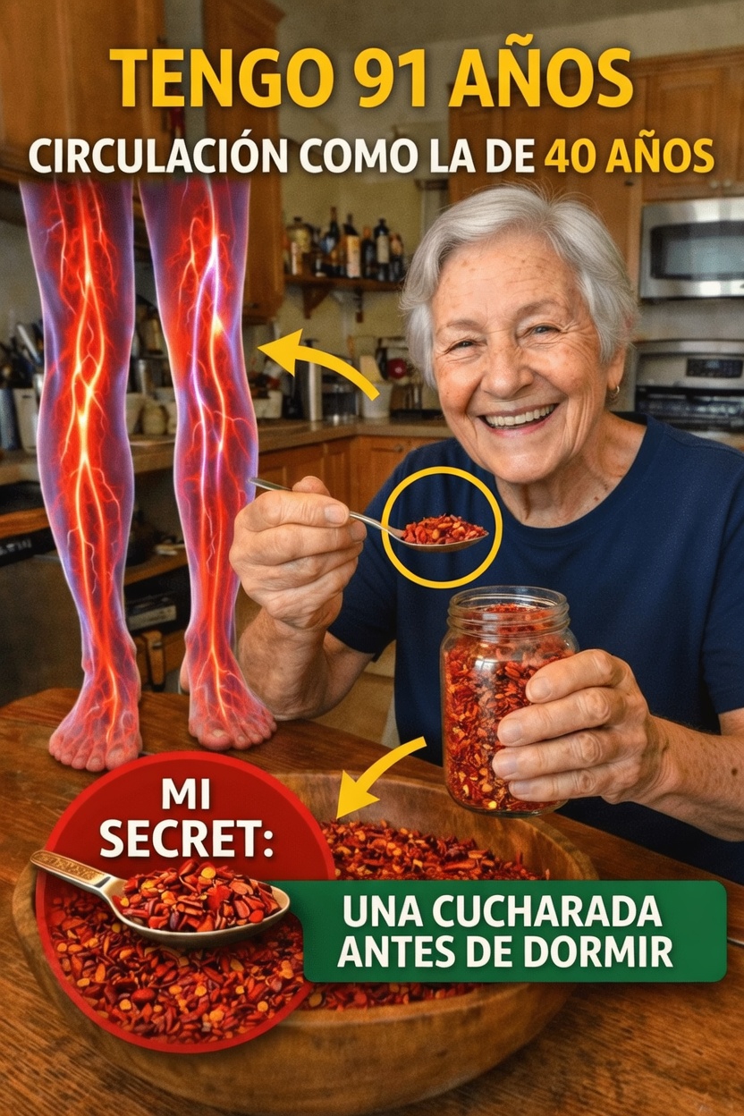 Personas mayores: ¿Qué podría pasar si añades pimienta de cayena antes de acostarte para favorecer la circulación de las piernas y los pies?