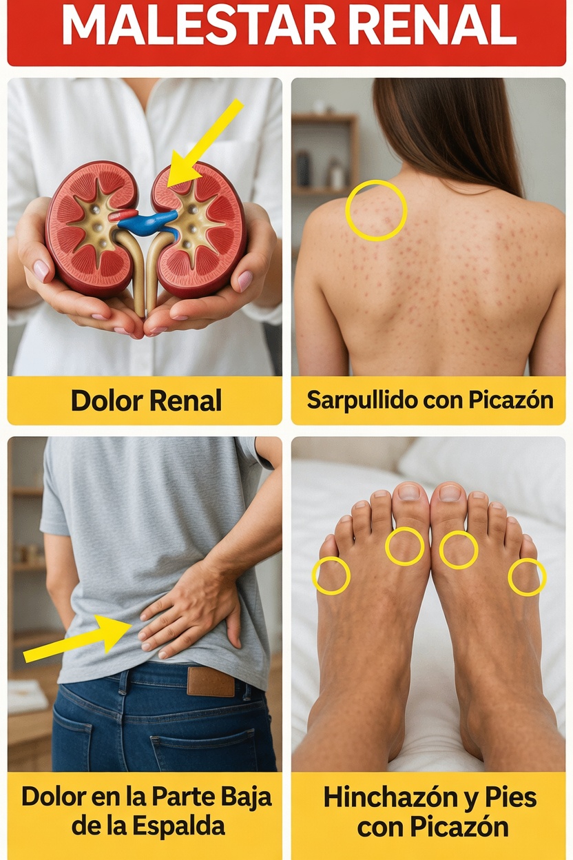 10 señales sorprendentes de que tus riñones podrían estar pidiendo atención