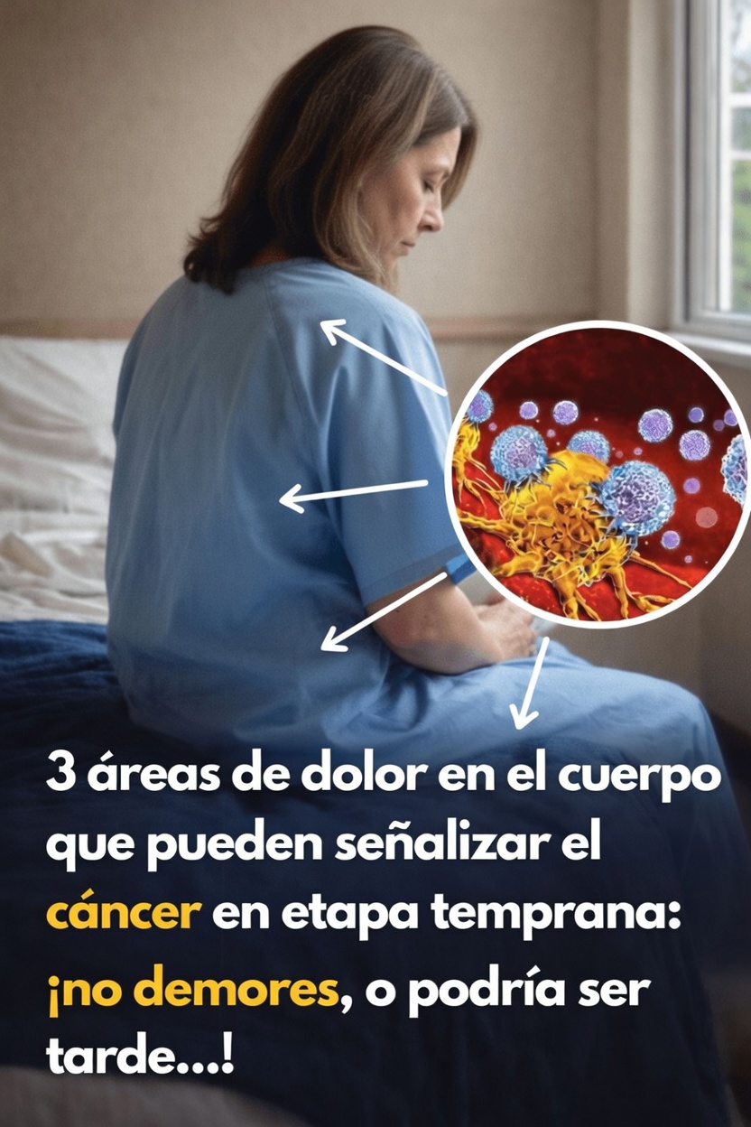 3 áreas de dolor persistente en tu cuerpo que podrían ser señales tempranas de cáncer (no las ignores)