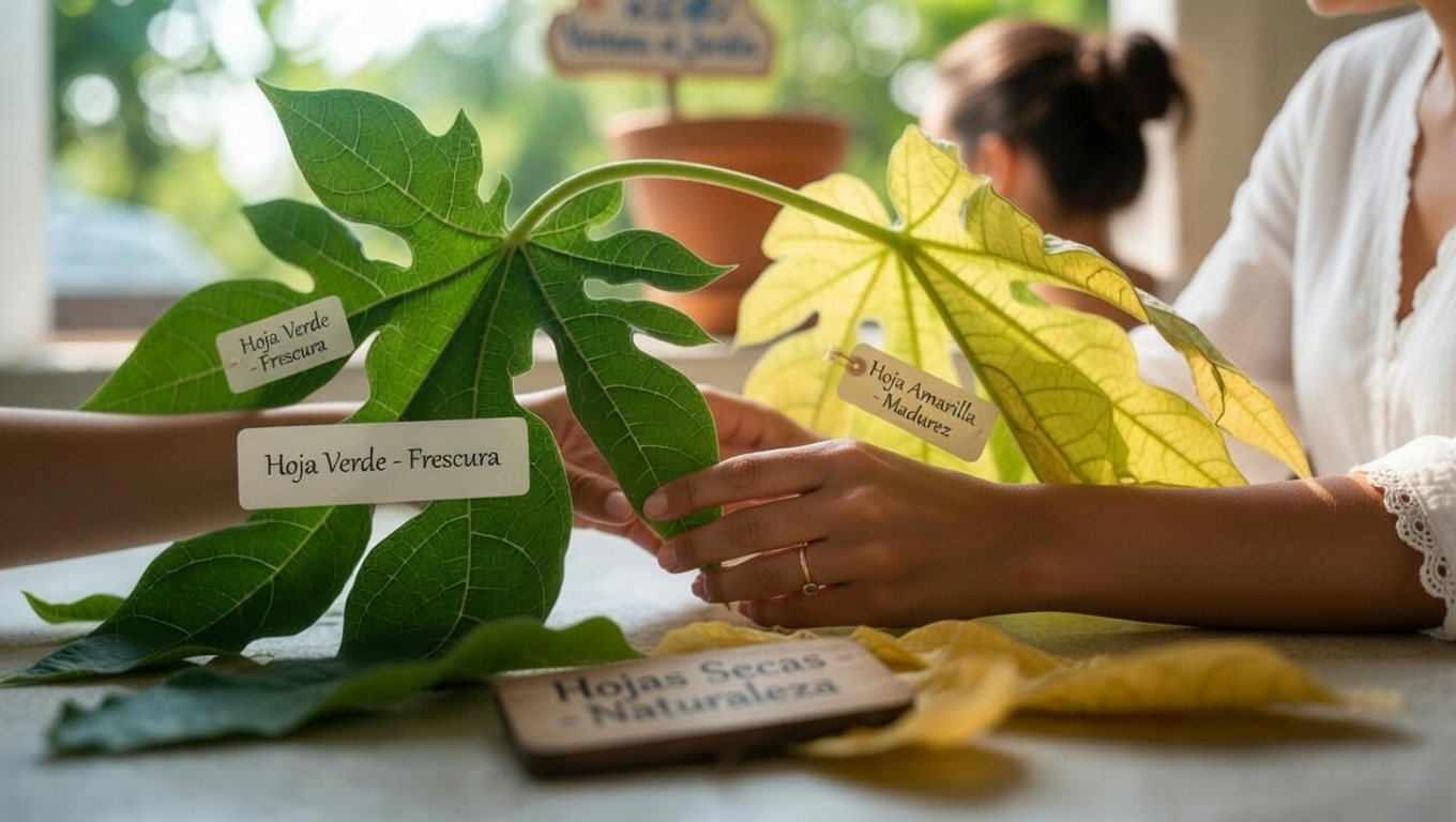 Explorando las hojas de papaya como una opción natural para el cuidado del cabello