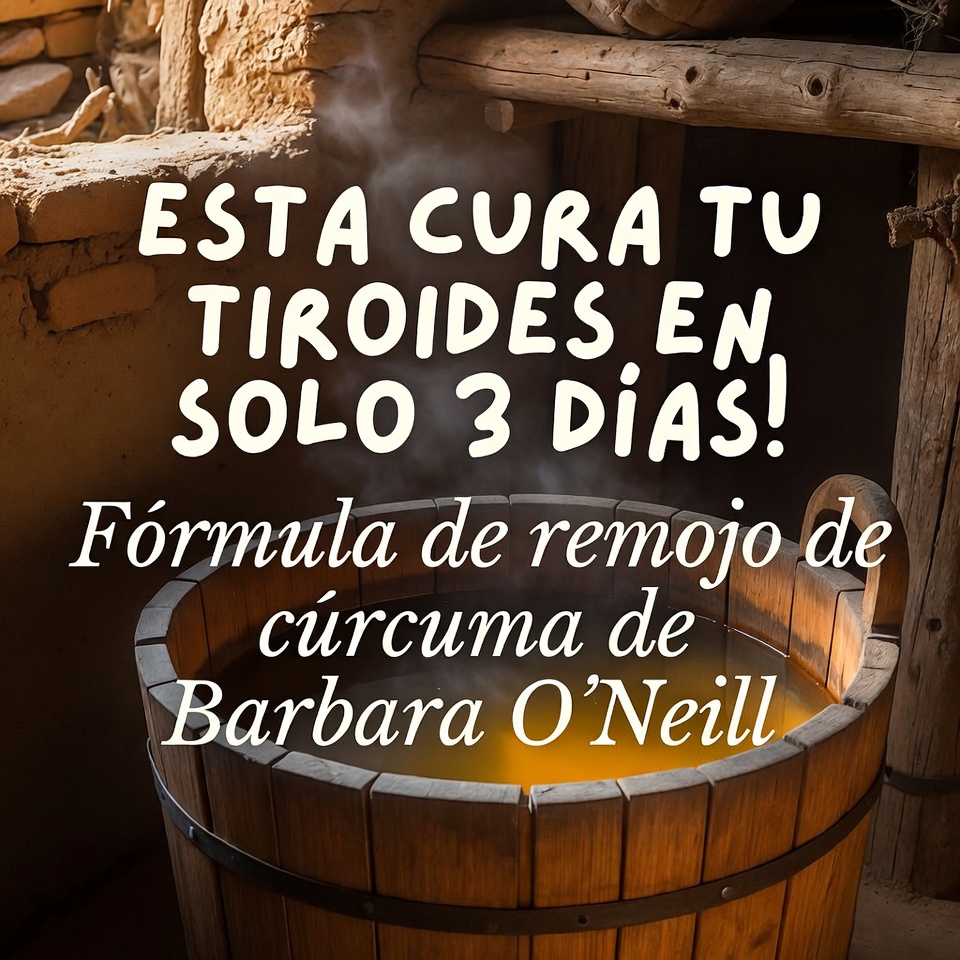 ¡ESTO CURA TU TIROIDES EN SOLO 3 DÍAS! | La fórmula de baño de cúrcuma de Barbara O’Neill