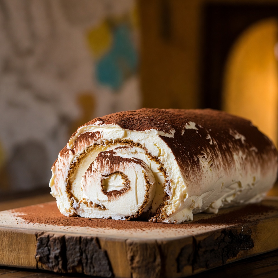 Brazo de gitano de tiramisú: un postre cremoso y delicioso