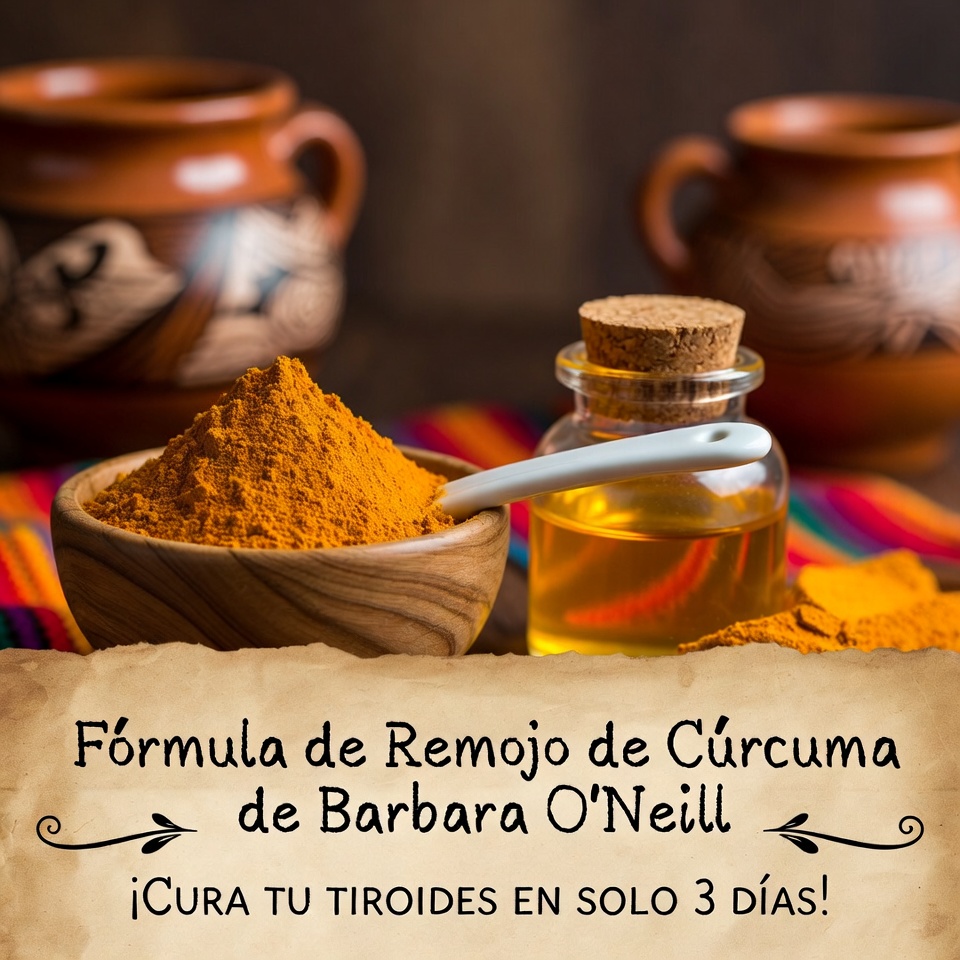 ¡ESTO CURA TU TIROIDES EN SOLO 3 DÍAS! | La fórmula de remojo de cúrcuma de Barbara O’Neill