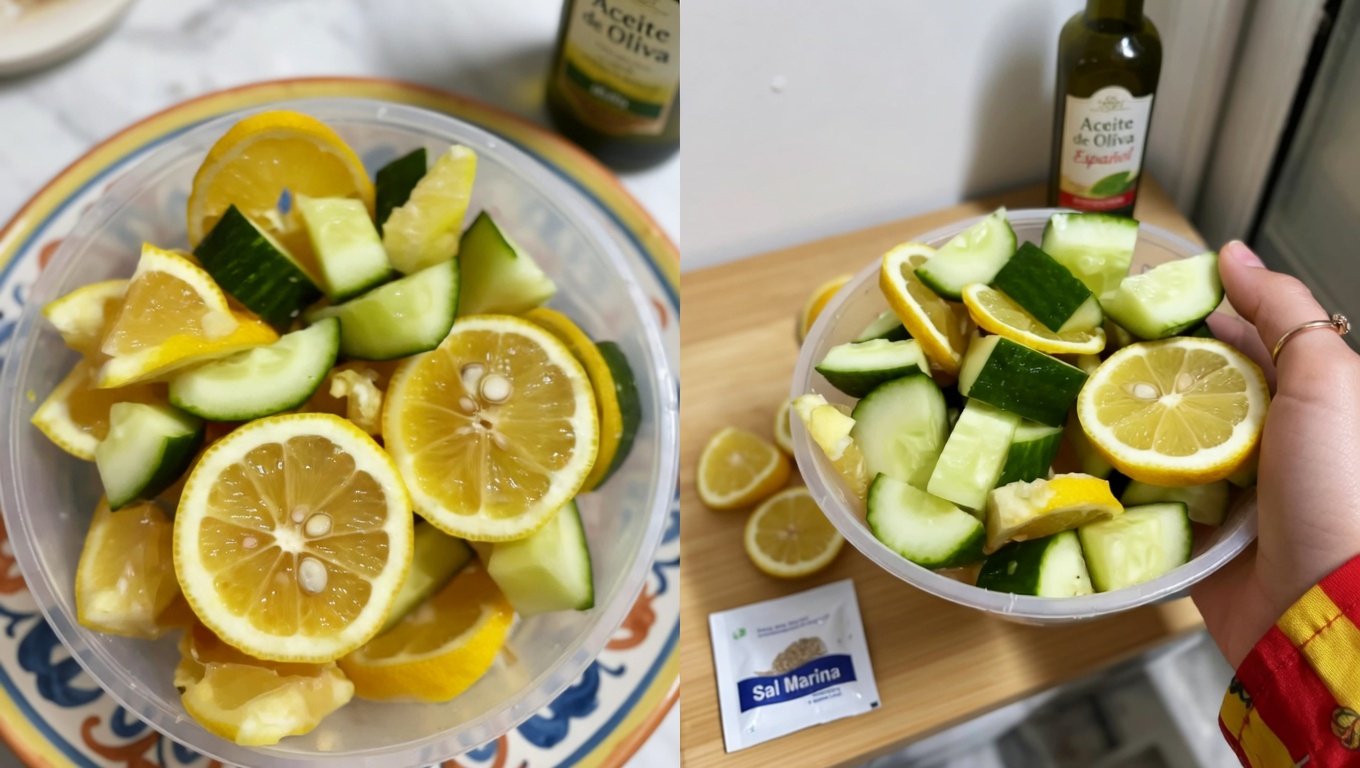 Por qué esta simple agua de pepino y limón podría convertirse en tu nuevo hábito diario