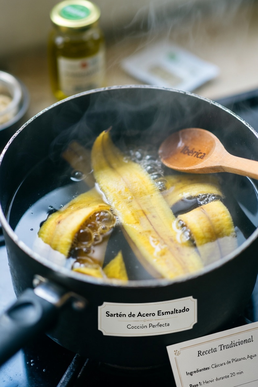 Descubre los sorprendentes beneficios de usar agua hervida de cáscara de plátano como enjuague natural para el cabello y lograr una melena más saludable