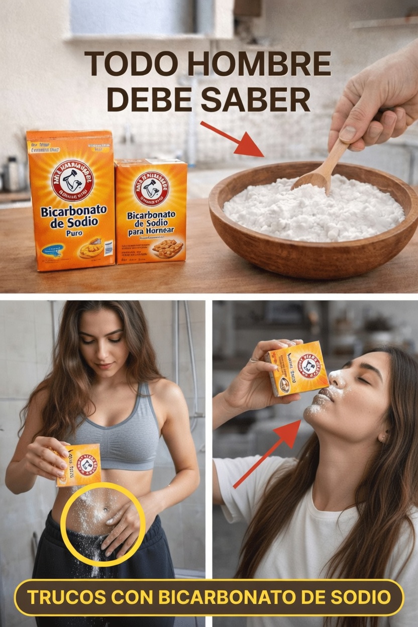 8 consejos prácticos con bicarbonato de sodio que todo hombre debería conocer para el cuidado personal y la higiene diaria