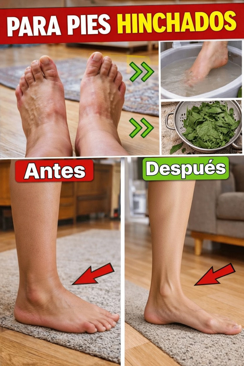 5 formas naturales de ayudar a aliviar los pies y las piernas hinchados en casa