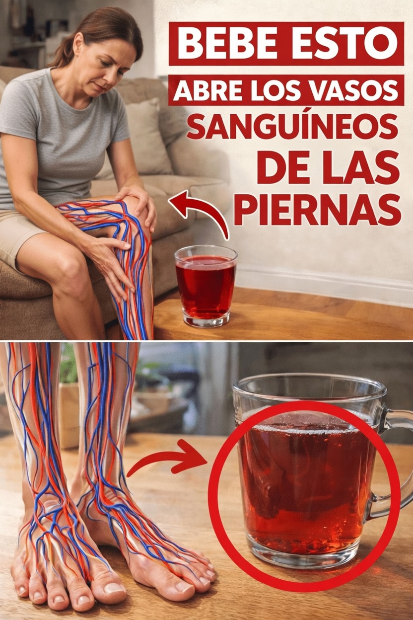 ¿Qué bebida diaria sencilla puede favorecer una mejor circulación en las piernas después de los 60?