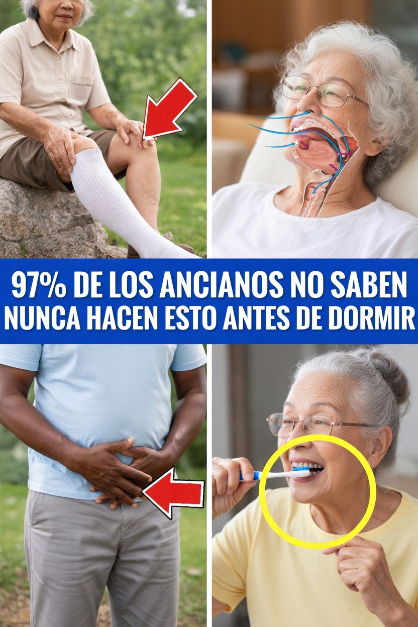 Descubra 10 hábitos nocturnos comunes que pueden aumentar los riesgos para la salud de las personas mayores de 70 años y alternativas más seguras