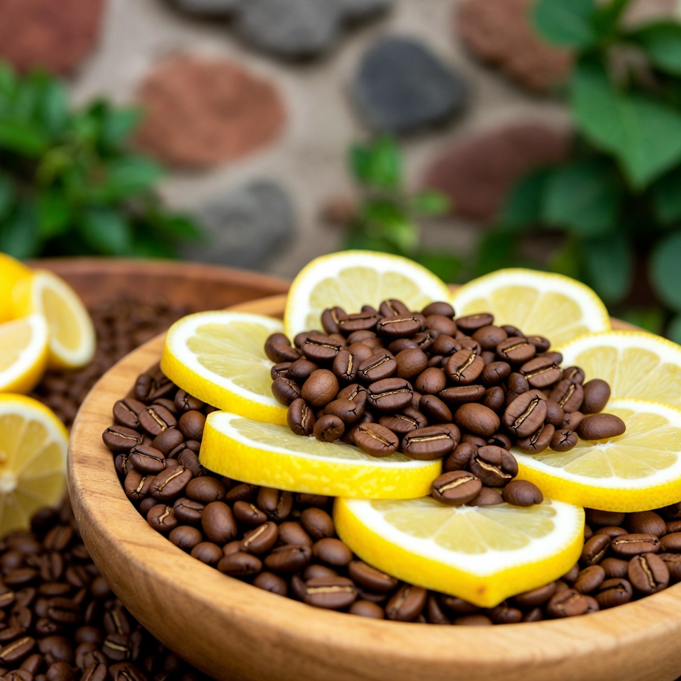 Descubriendo los sorprendentes beneficios del limón y el café, granos de café infusionados con limón y variantes de café