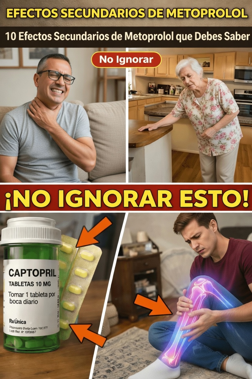 ¿Cuáles son los efectos secundarios más comunes del metoprolol? 10 cosas que todo paciente debe entender