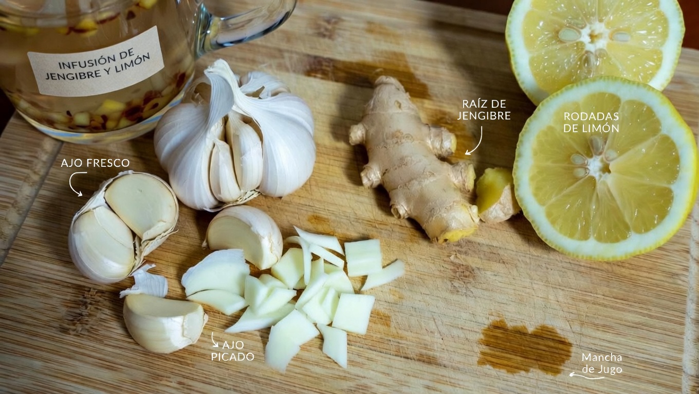 Un sencillo hábito antes de dormir: explorando una mezcla de ajo, limón y jengibre para apoyar la salud del corazón