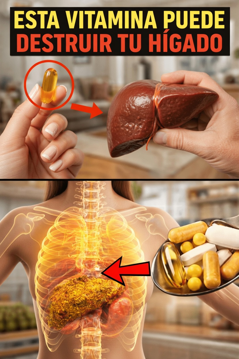 9 vitaminas y suplementos que podrían dañar silenciosamente tu hígado y tus riñones