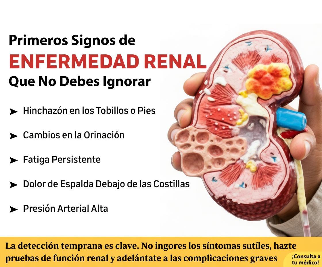 No ignores estas señales de alerta temprana sobre problemas de salud renal que deberías conocer hoy