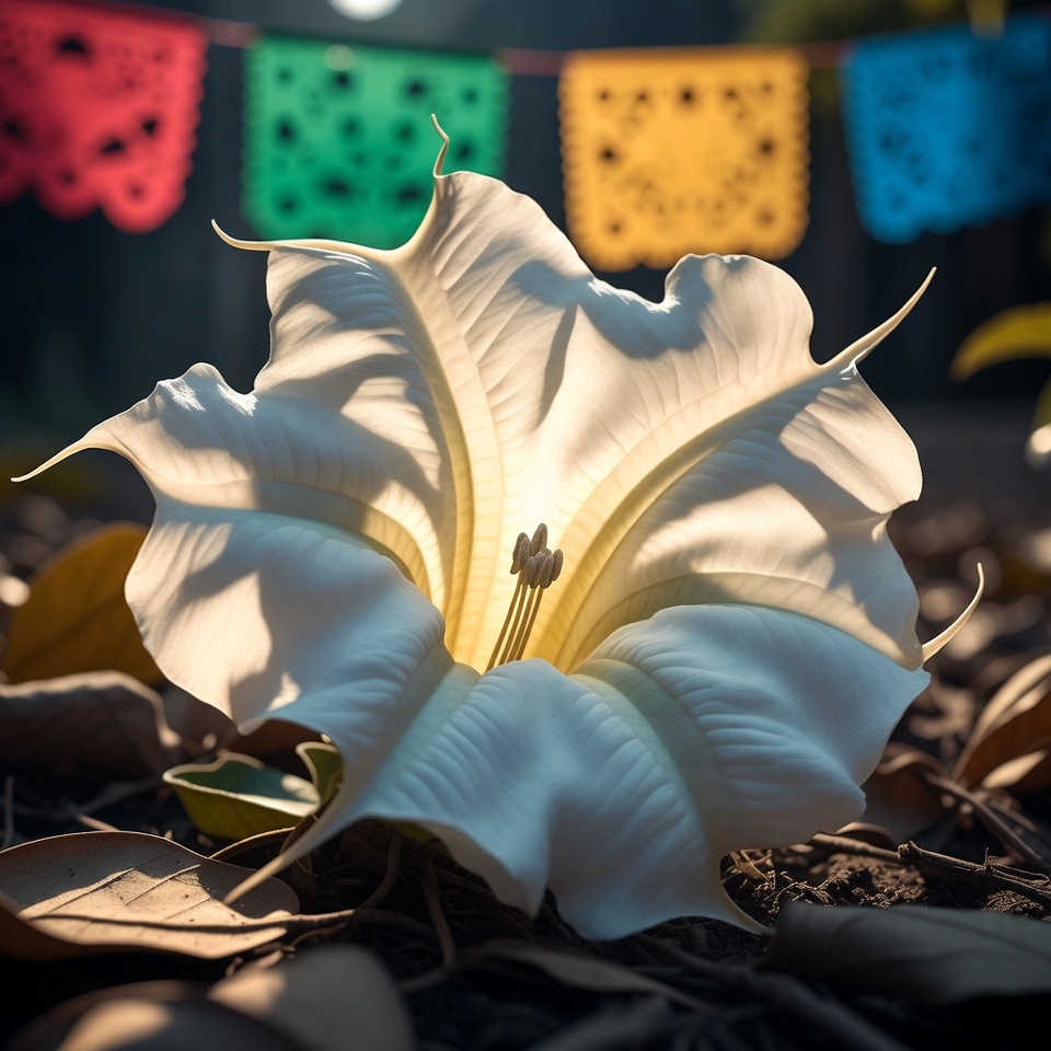 Cuidado con la belleza mortal de la datura.