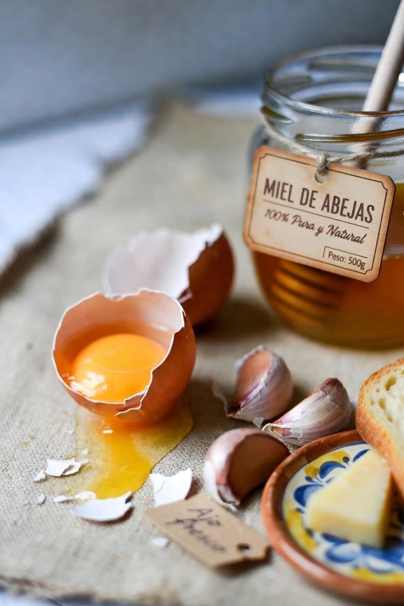 Descubre el potencial de bienestar cotidiano del ajo, la miel y los huevos en tu cocina