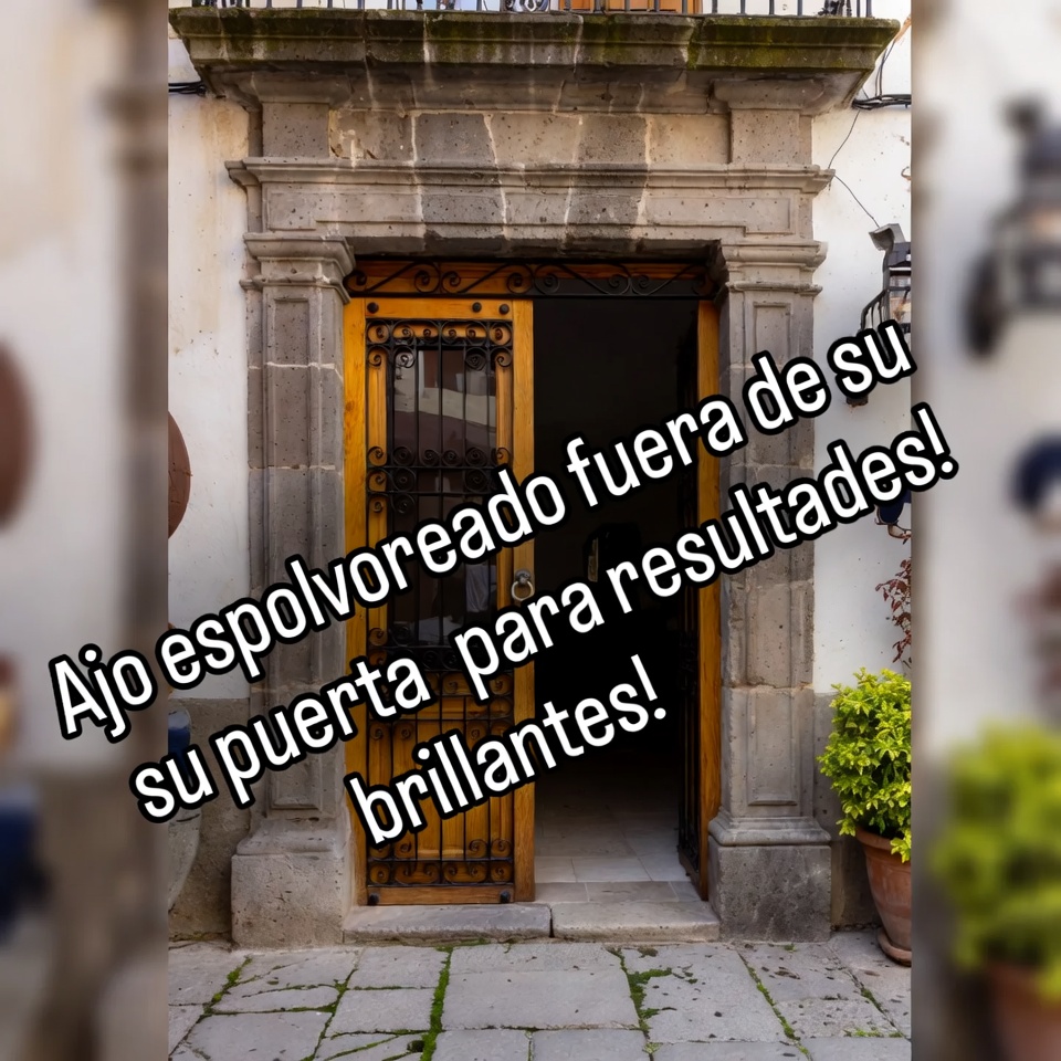 ¡Espolvorea ajo fuera de tu puerta para obtener resultados brillantes!