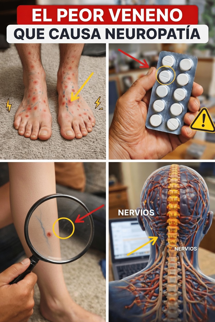 ¿Qué hábito cotidiano común después de los 60 podría estar dañando silenciosamente sus nervios y contribuyendo a los síntomas de la neuropatía?