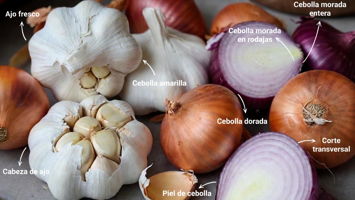 Explorando formas naturales de apoyar la salud venosa: el papel del ajo y la cebolla en los hábitos cotidianos