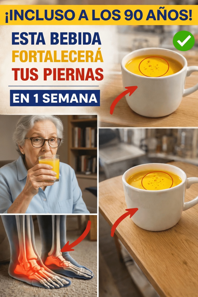 ¡Tus piernas se debilitan primero! Bebe estas 3 poderosas bebidas para fortalecerlas