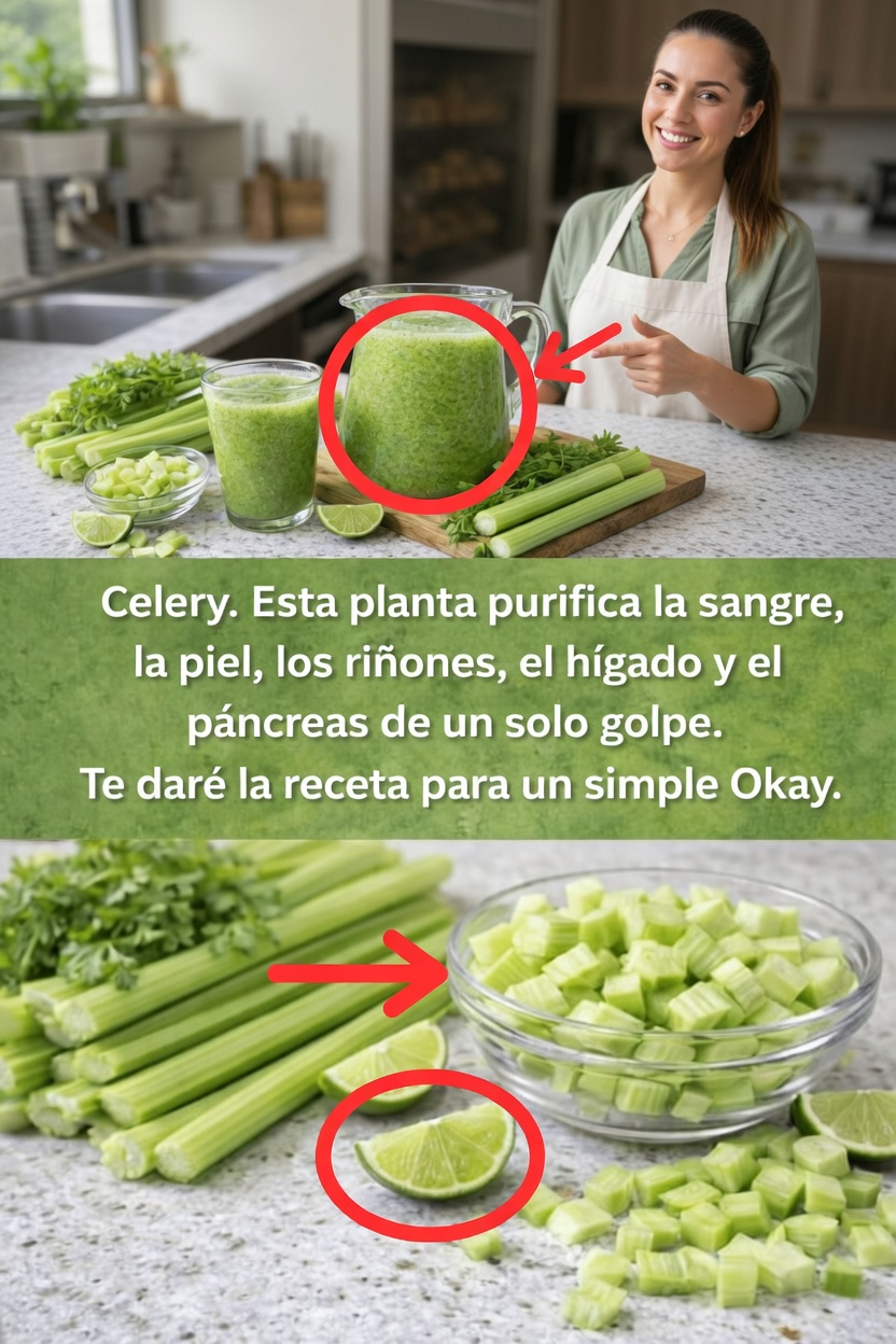 Las sorprendentes formas en que el jugo de apio puede apoyar los procesos naturales de limpieza de tu cuerpo
