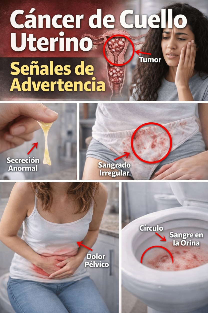 9 signos tempranos de cáncer de cuello uterino que toda mujer debe conocer